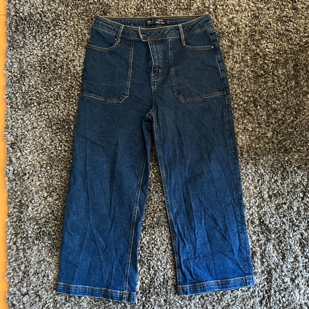 Boden Cargo Wide Leg Denim